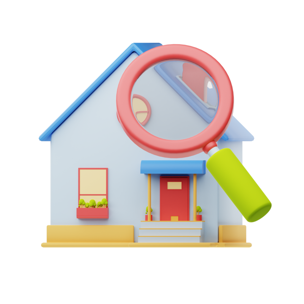 Get a Cash Offer 9 House with a magnifying glass icon
