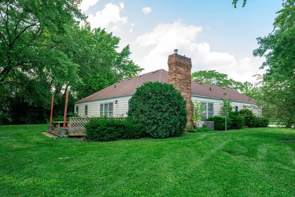 A tan house in Chicago that we purchased for cash