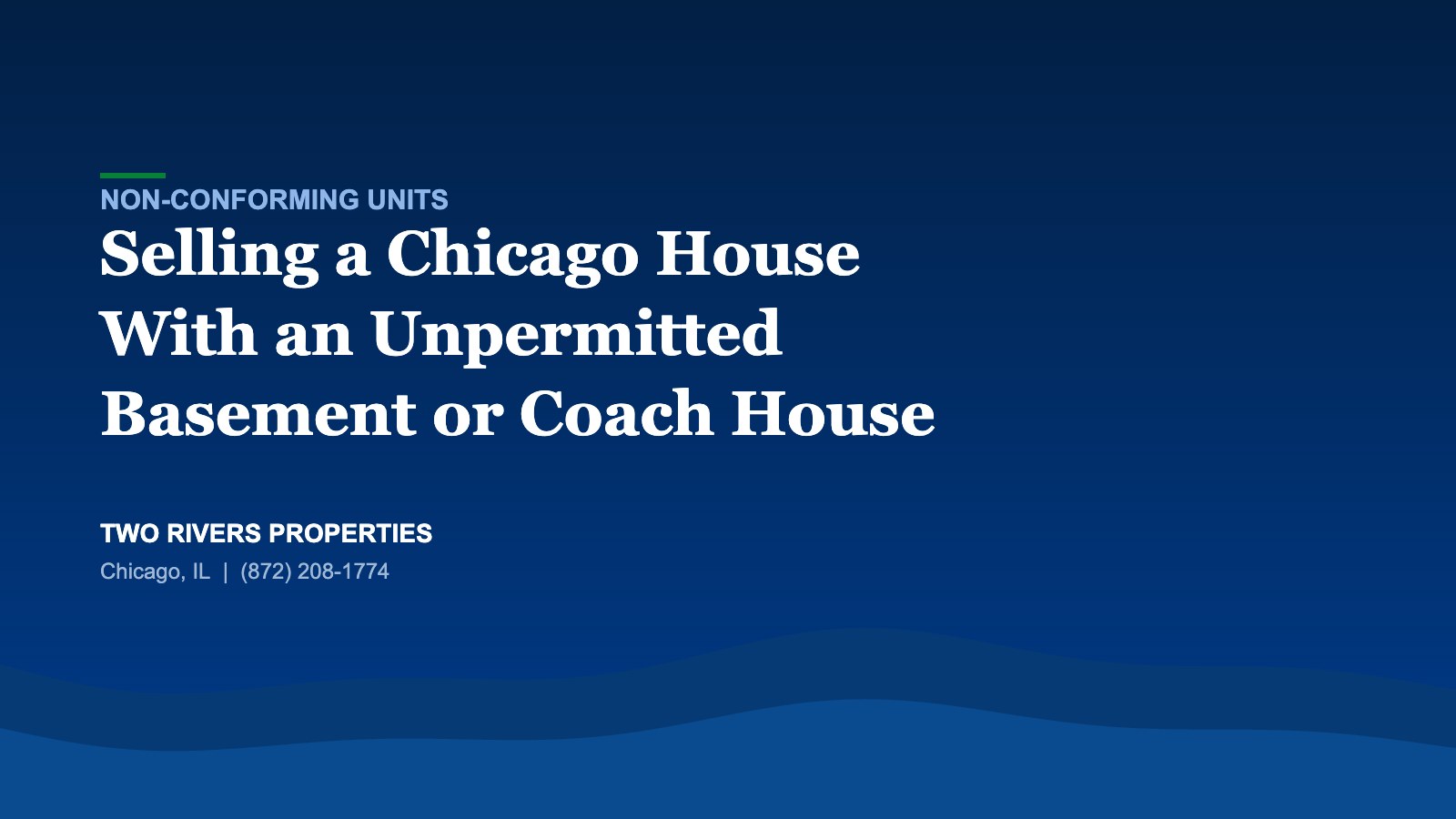 Selling a Chicago house with an unpermitted basement or coach house unit