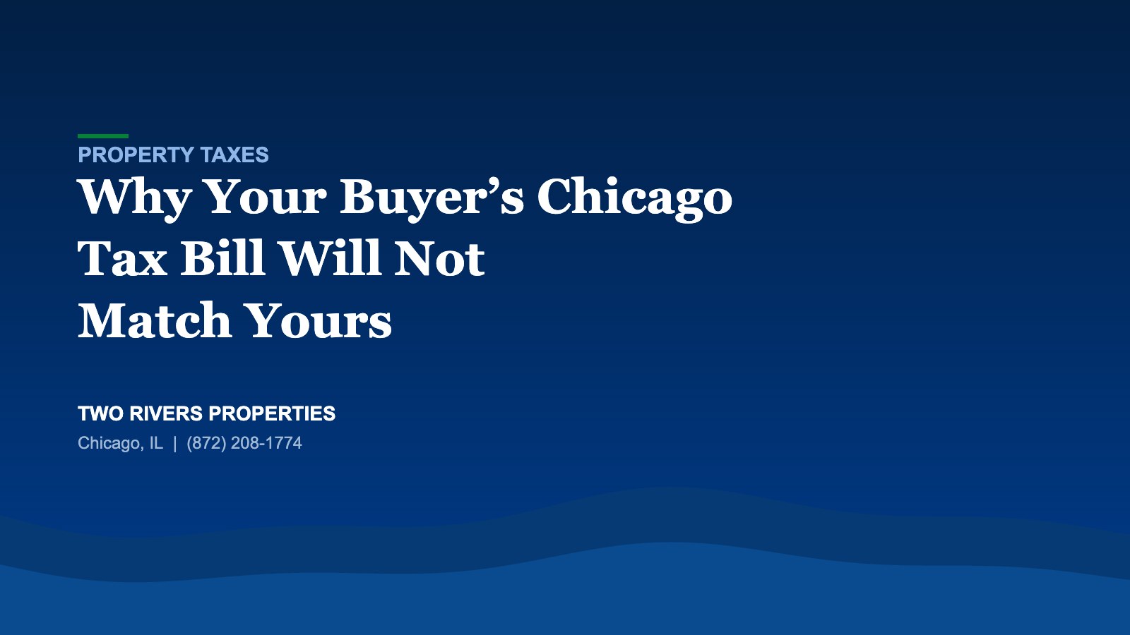 Why a Chicago buyer property tax bill does not match the seller bill